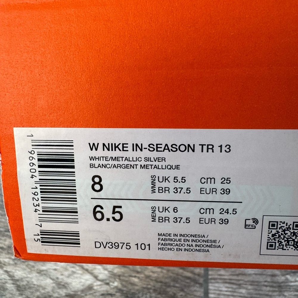 Brand New Nike In-Season TR 13 Pure Platinum Women's Workout Shoes DV3975-101 - Picture 8 of 8